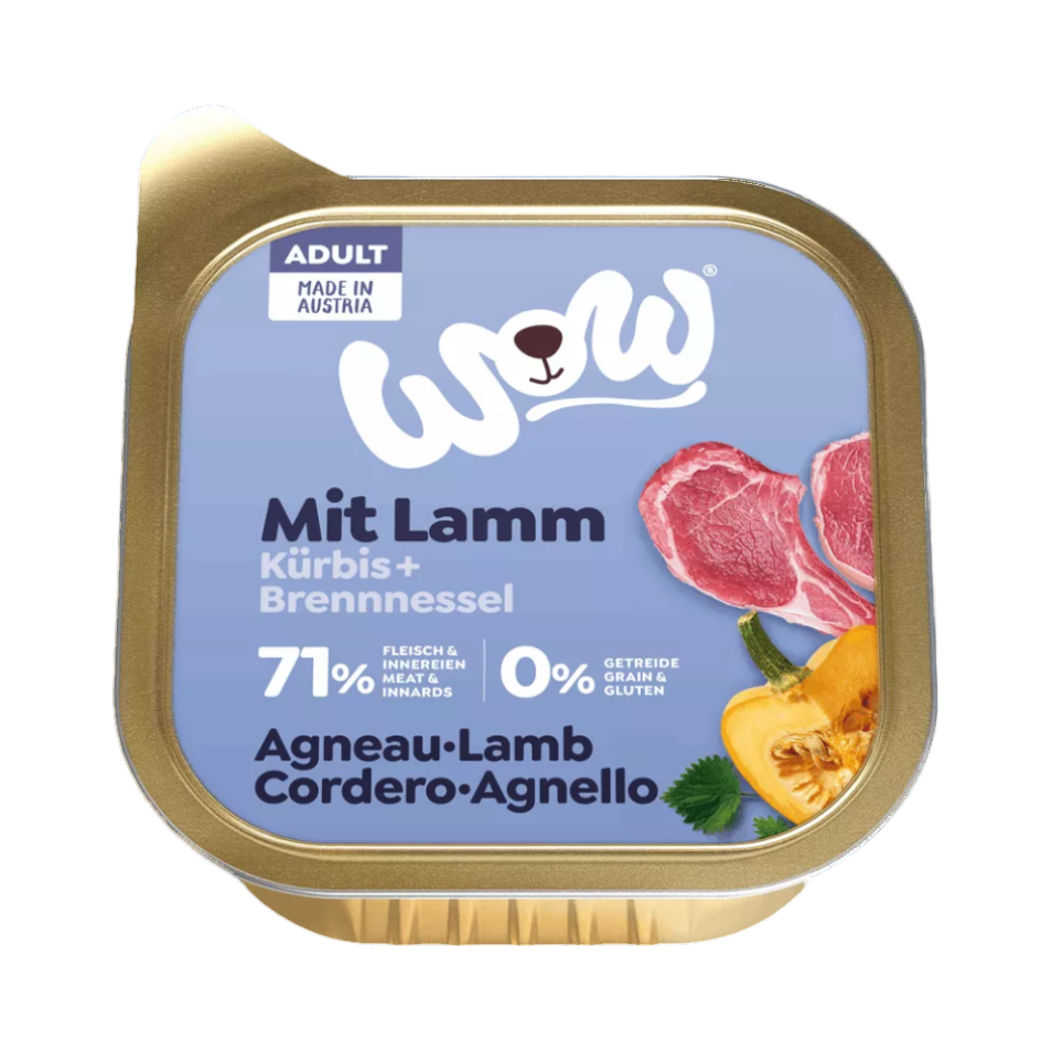 Barquette bleu lavande WOW Mit Lamm à opercule doré