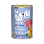 Boîte de conserve bleu lavande WOW Mit Lamm
