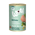 Boîte de conserve vert d'eau WOW Mit Pute illustrée
