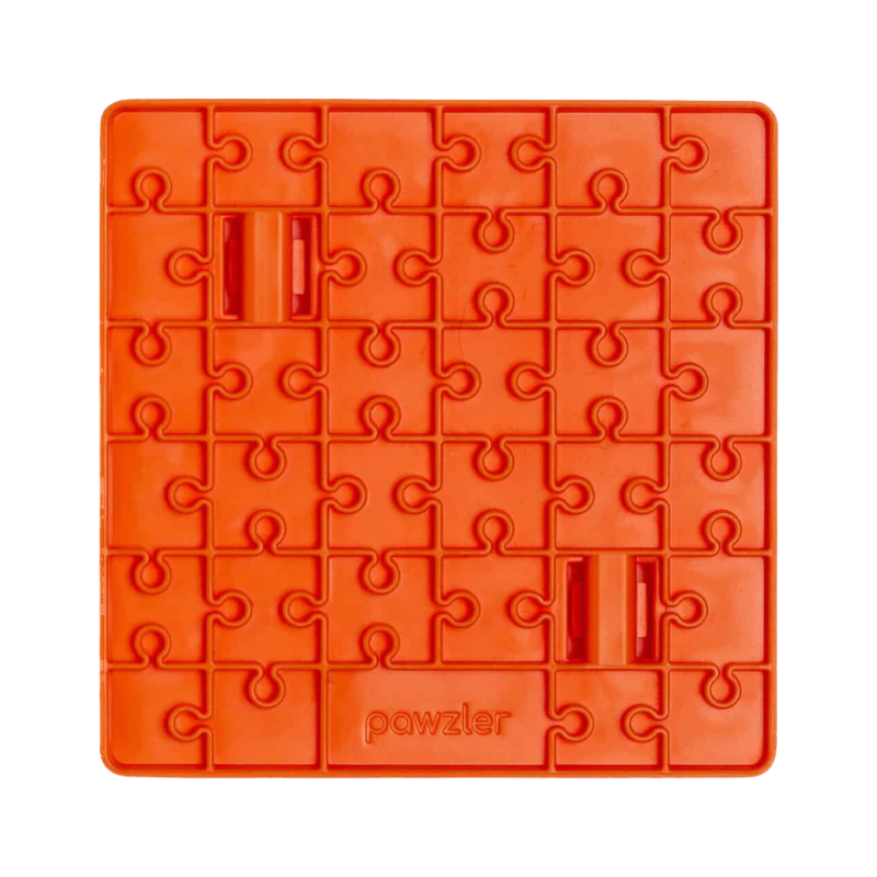 Plateau orange emboîtable vu de dessus