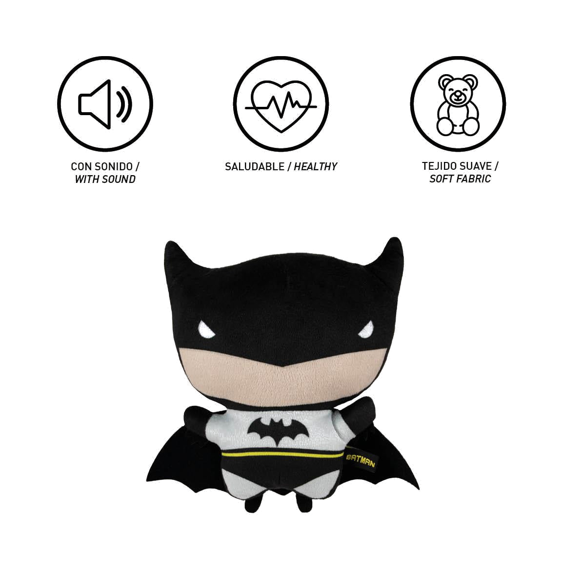 Pictos : couineur, sain, peluche douce, avec Batman