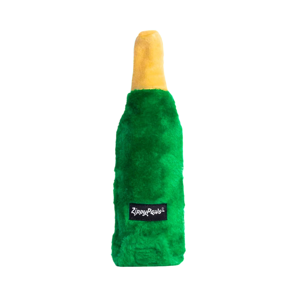 Dos de la bouteille verte avec l'étiquette ZippyPaws