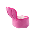 Coquille d'huître rose vide, couvercle relevé