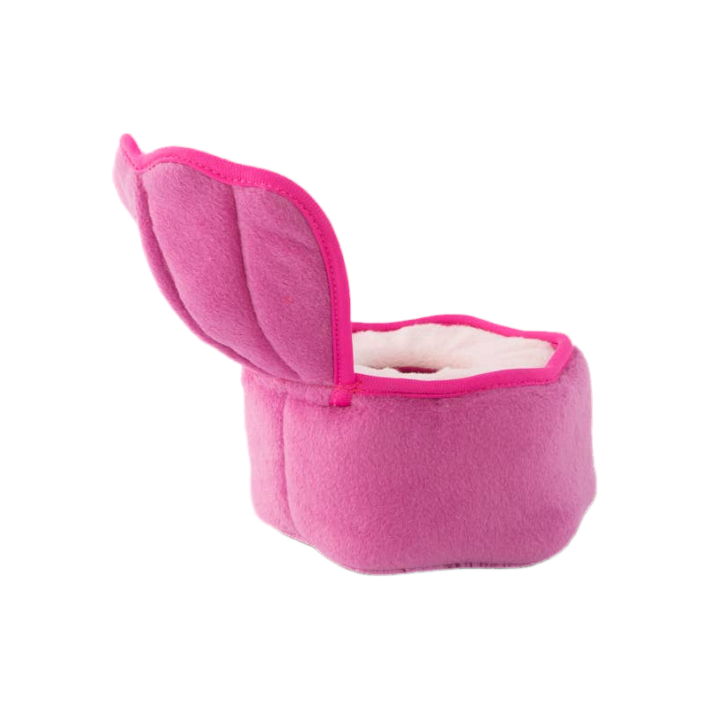 Coquille d'huître rose vide, couvercle relevé