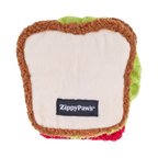 Dos du sandwich avec l'étiquette ZippyPaws
