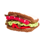 Sandwich entrouvert, tranche du dessus soulevée