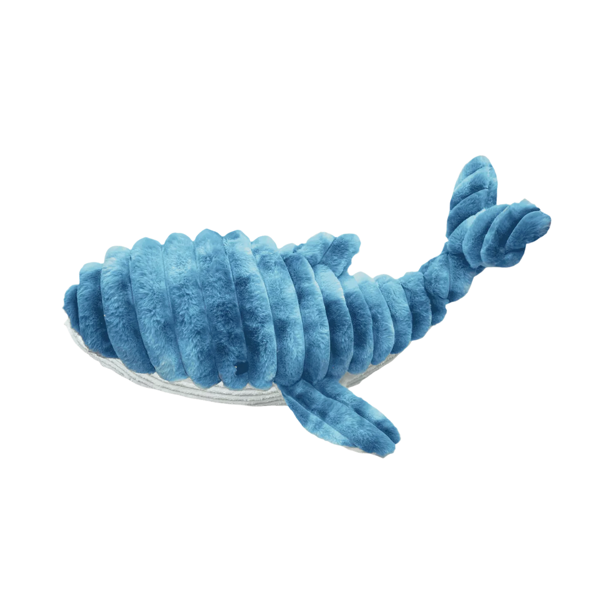Baleine bleue côtelée au ventre blanc, queue relevée
