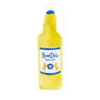 Bouteille jaune à capsule bleue, étiquette HowlDelo