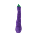 Aubergine violette allongée avec sa tige verte