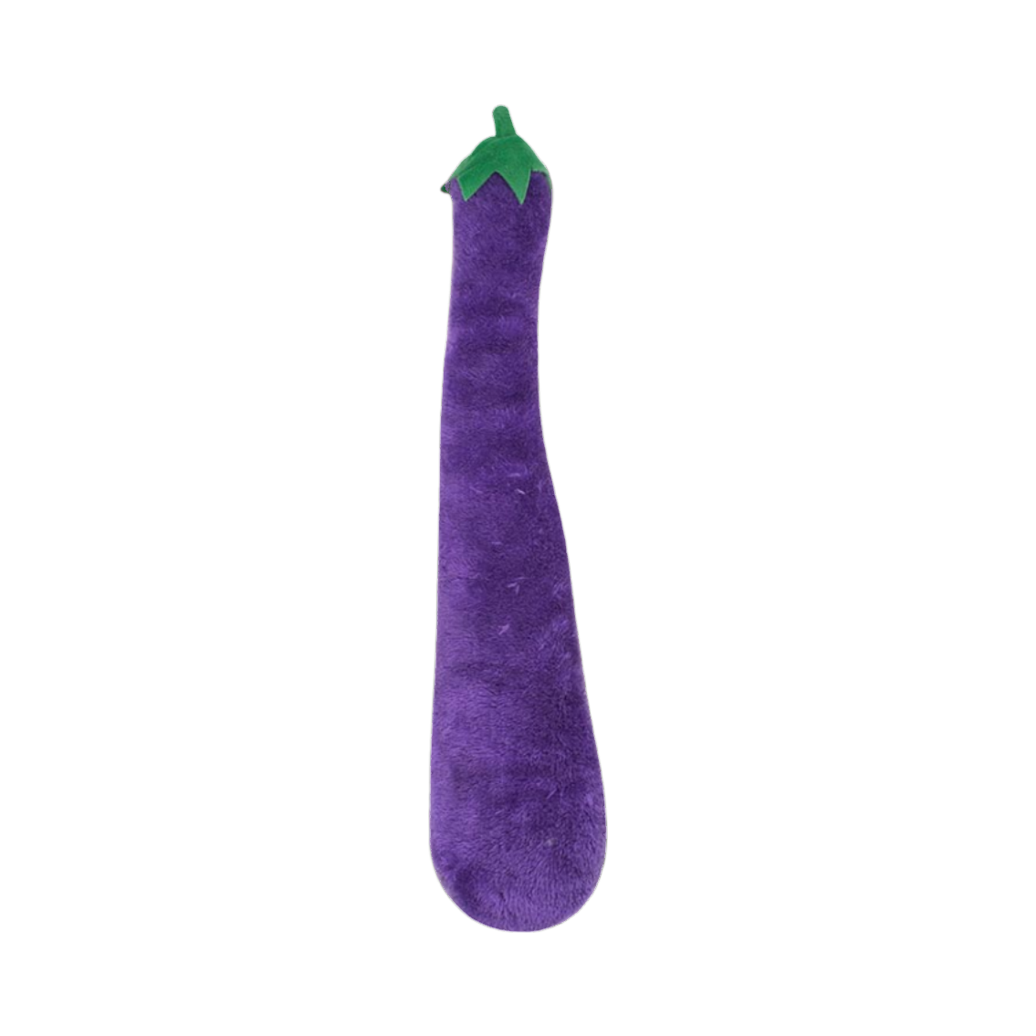 Aubergine violette XL vue de côté, légèrement courbée