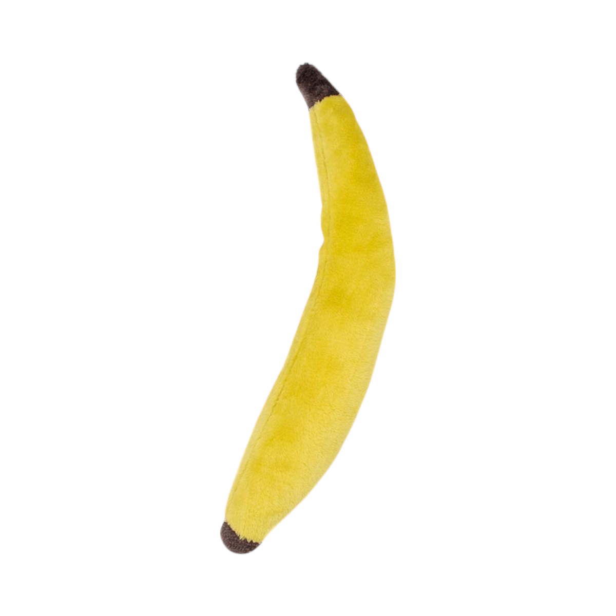 Banane jaune incurvée vue de dos