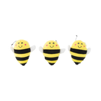 Trois abeilles souriantes alignées