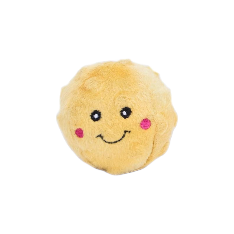Seau popcorn avec une boule sur le dessus et deux à ses pieds