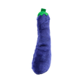 Aubergine violette souriante à collerette verte