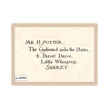 Enveloppe adressée à Mr H. Potter, placard sous l'escalier