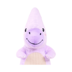 Gros plan sur la tête souriante du ptérodactyle mauve