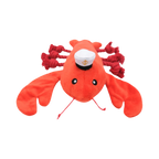 Homard rouge vu de face, casquette de marin et antennes en corde