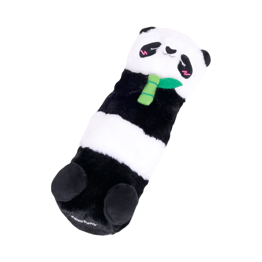 Panda assoupi aux joues roses, vu de trois quarts