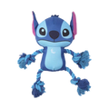 Stitch bleu aux bras et jambes en corde tressée, de face