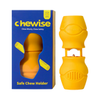 Support Chewise jaune à côté de sa boîte
