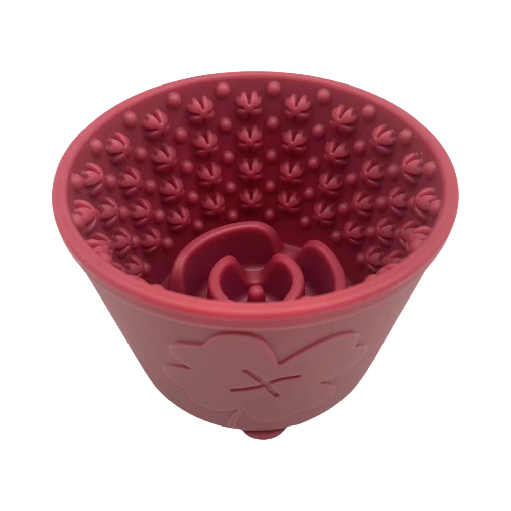 Pot framboise à picots vu de biais