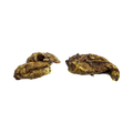 Deux morceaux de poumon de porc séché