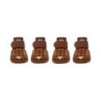 Quatre bottines coloris chocolat
