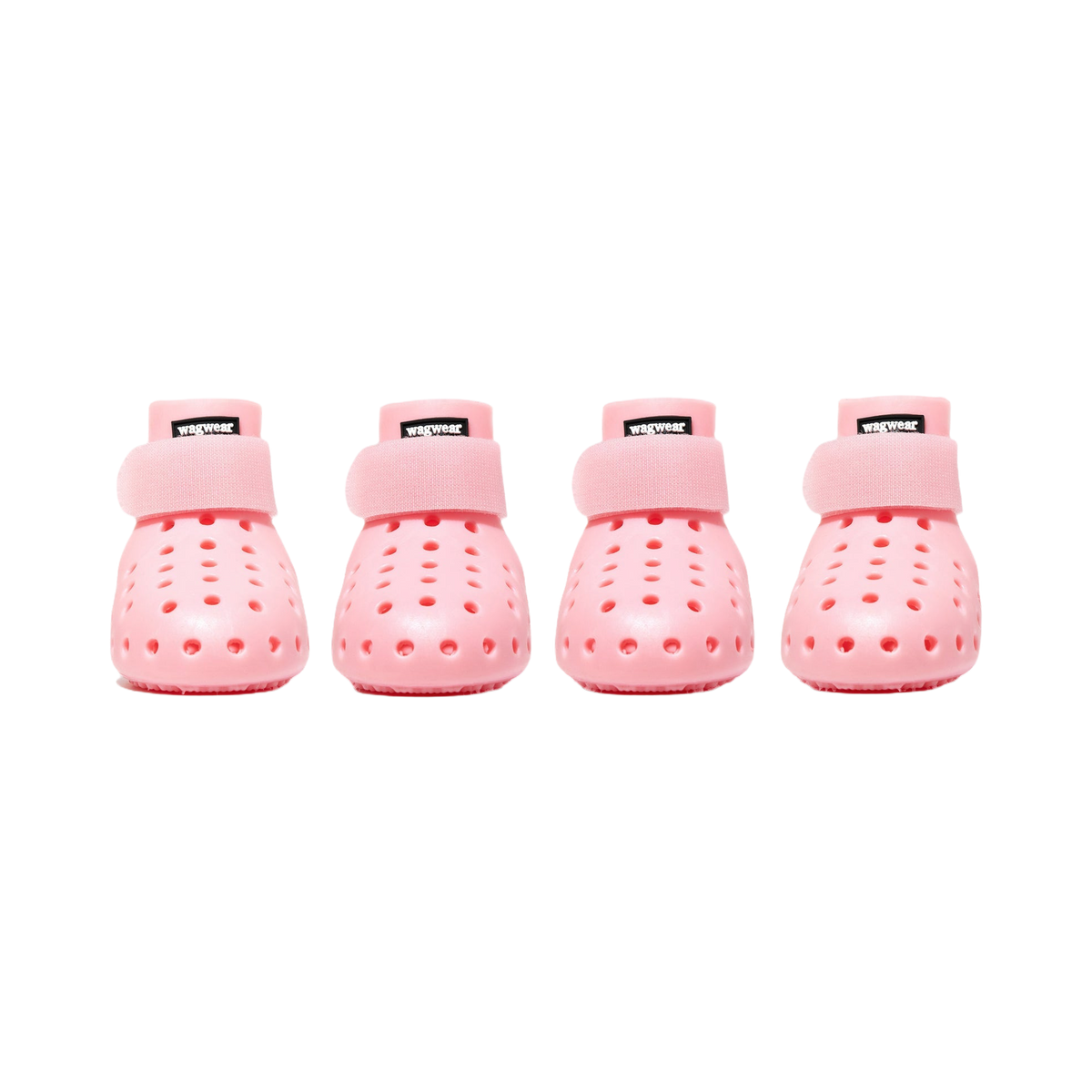 Quatre bottines coloris rose pâle