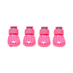 Quatre bottines coloris rose vif