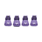 Quatre bottines coloris violet