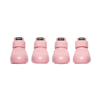Quatre bottes coloris rose pâle