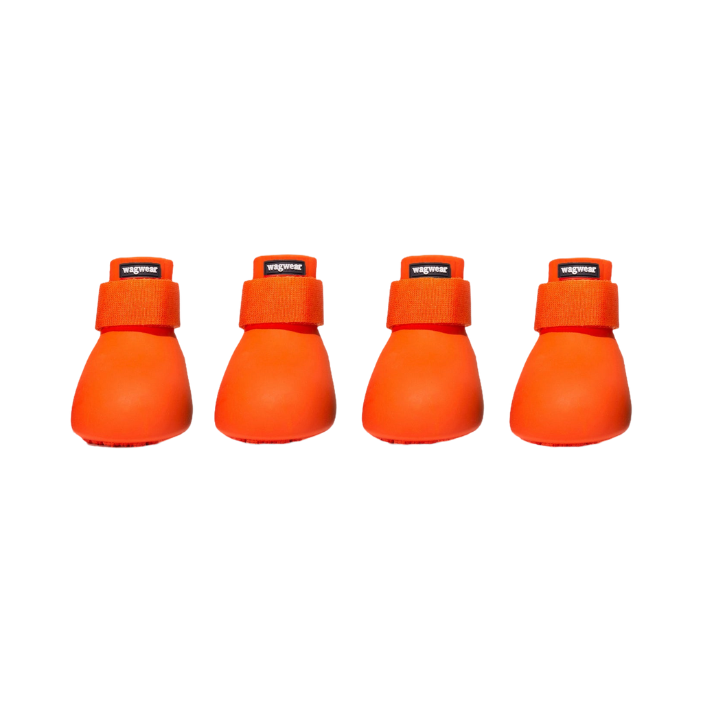 Quatre bottes coloris orange