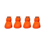 Quatre bottes coloris orange