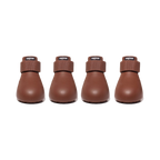 Quatre bottes coloris marron