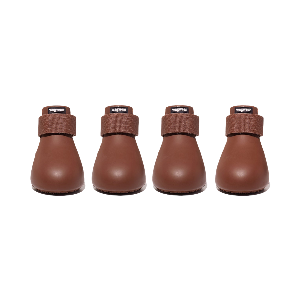 Quatre bottes coloris marron