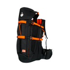 Sac porte-chien noir vu de dos avec poche