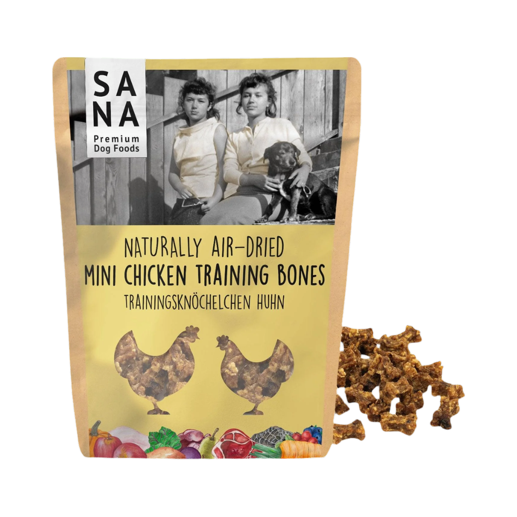 Sachet SANA Mini Chicken Training Bones jaune
