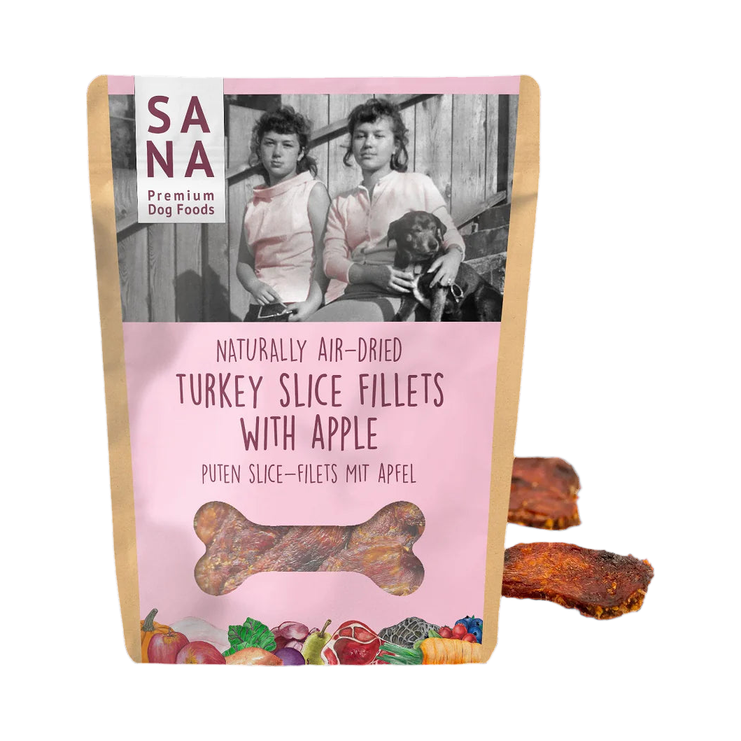 Sachet SANA Turkey Slice Fillets à la pomme