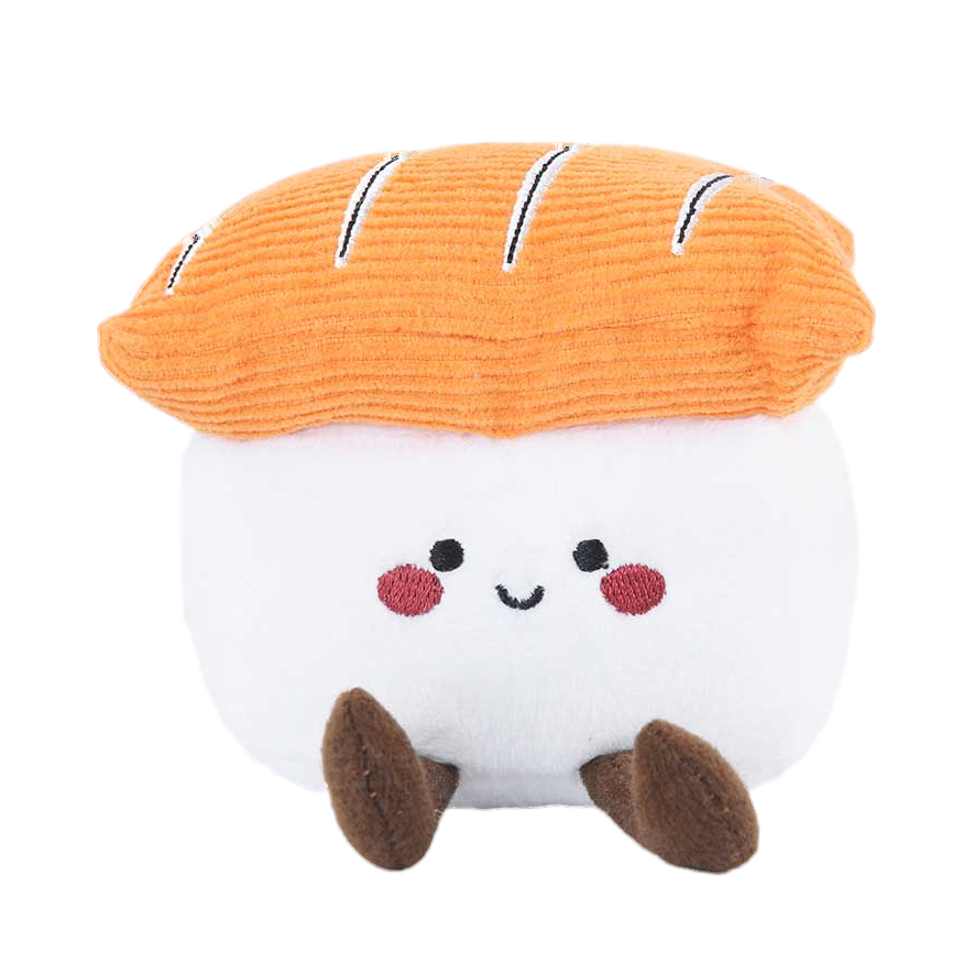 Sushi saumon souriant aux joues roses