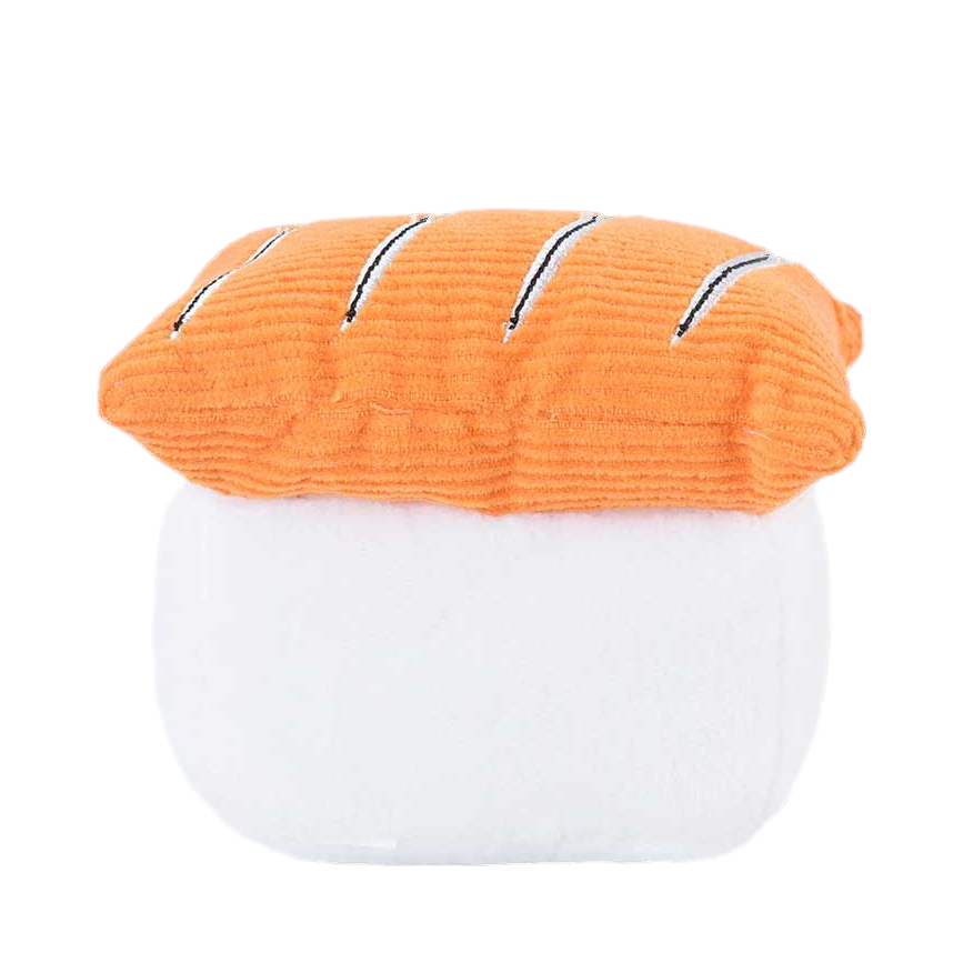 Sushi saumon orange vu de dos