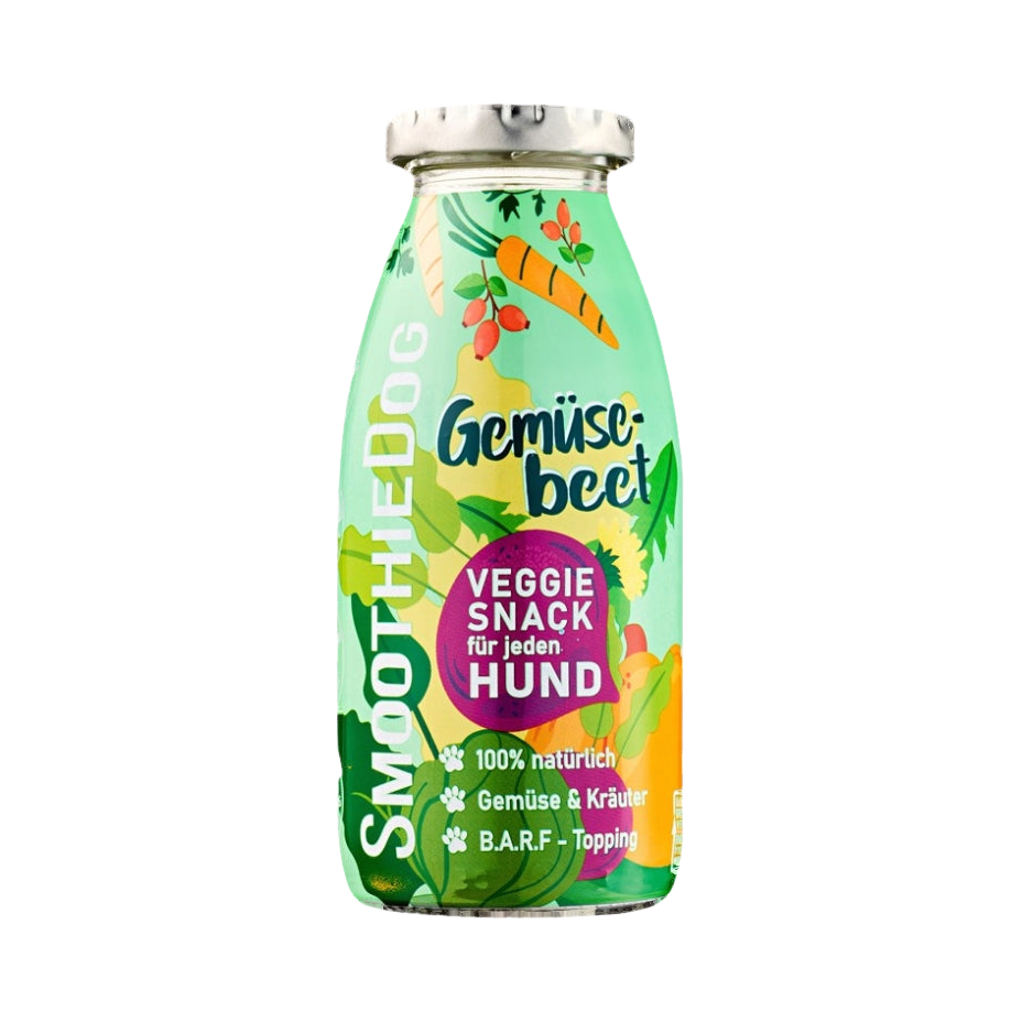 Bouteille verte Gemüsebeet Veggie Snack seule