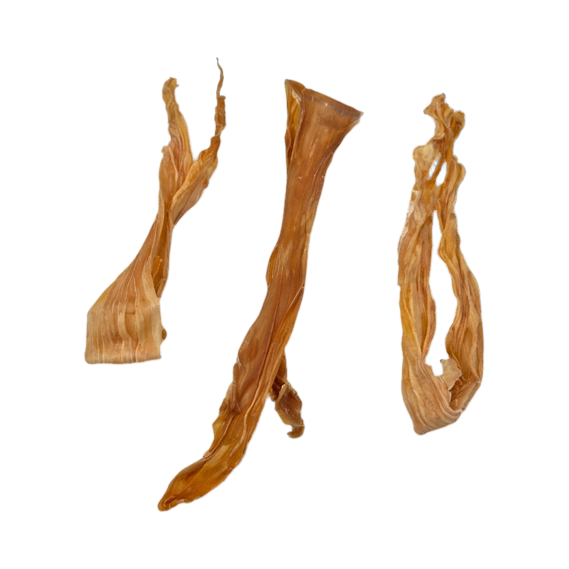 Trois sticks de calamar séchés dorés