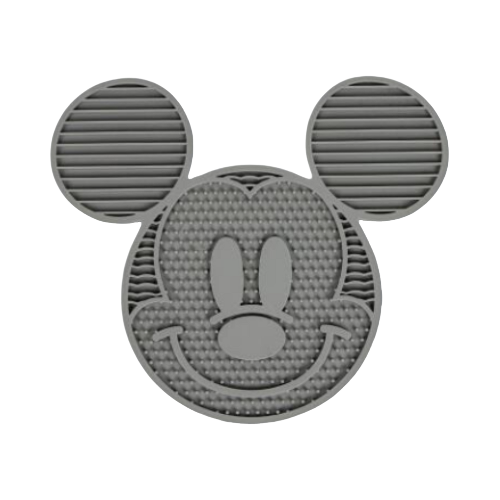 Tapis gris en forme de tête de souris aux grandes oreilles
