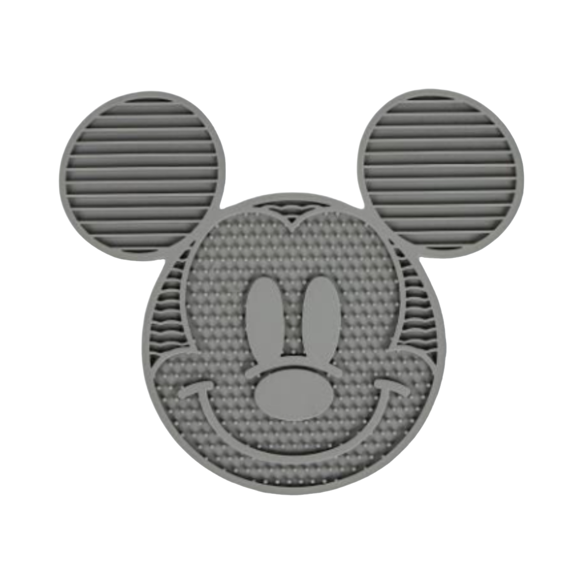 Tapis gris en forme de tête de souris aux grandes oreilles
