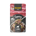 Sachet rose et noir Topping Lamb, mouton illustré