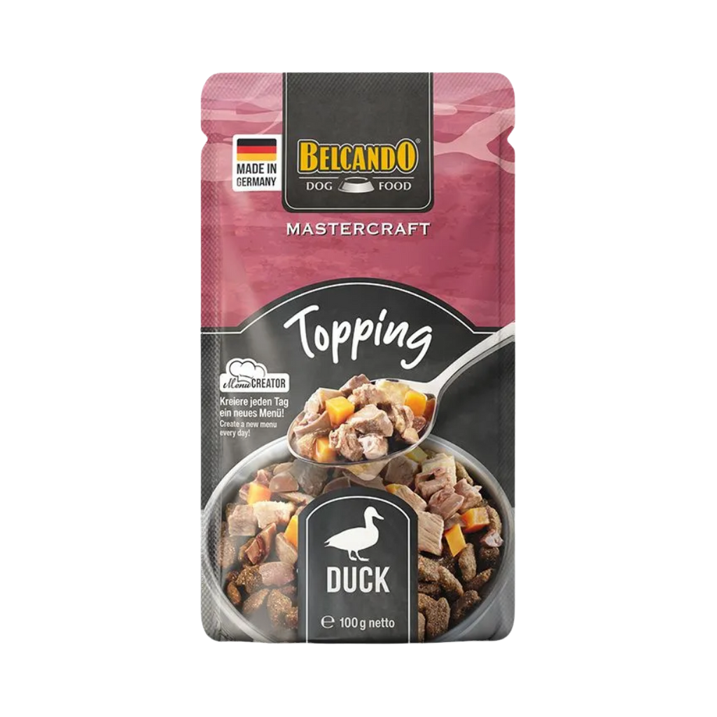 Sachet rose et noir Topping Duck, canard illustré