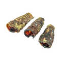 Trois tronçons de trachée de bœuf séchée