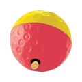 Grande balle rose et jaune avec orifice à friandises
