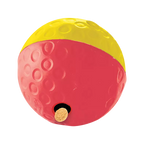 Grande balle rose et jaune avec orifice à friandises