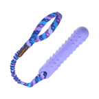 Version lilas à picots avec sangle bleue et violette